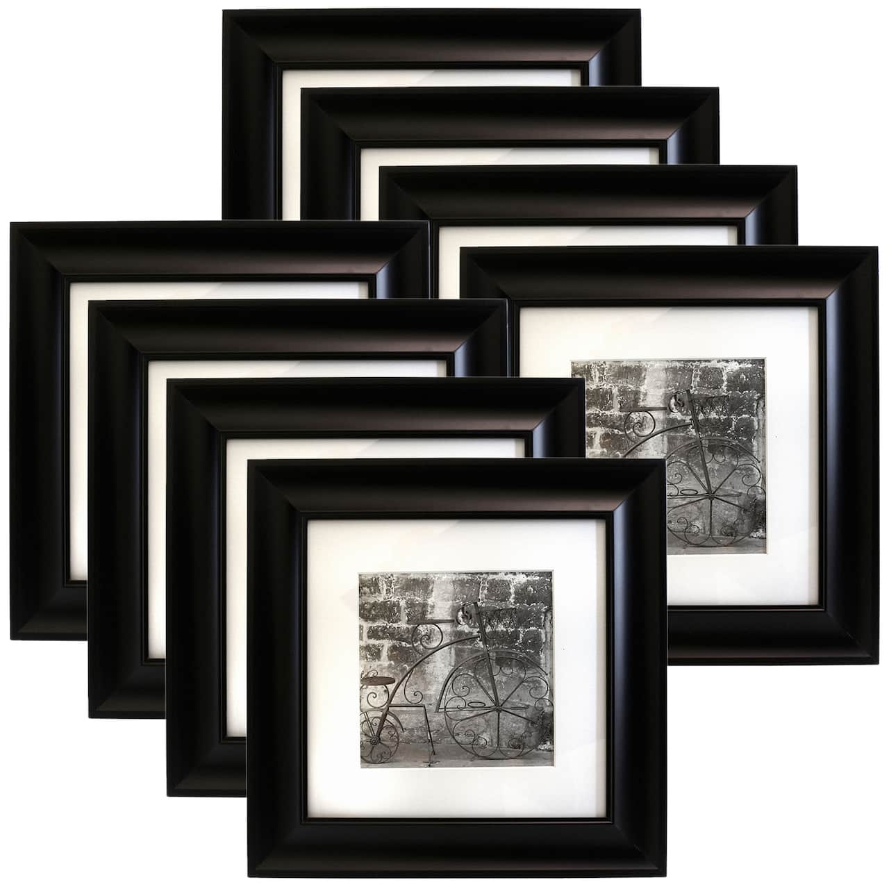 8 Pack: Black Frame with Mat, Gallery™ by Studio Décor®